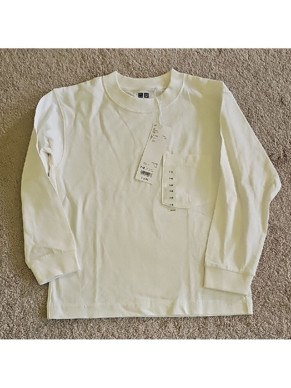 Uniqlo Kids White Long Sleeve Tee